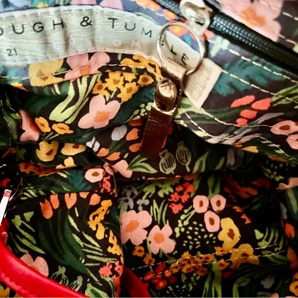 SOLD✨ Rough & Tumble Custom XL City Safari Hobo Red Cowhide Leather - Picture 2 of 6